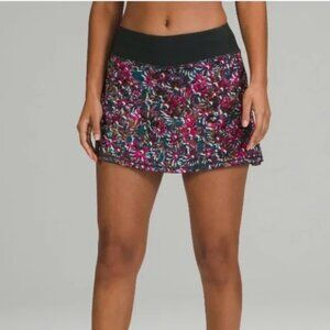 Lululemon Pace Rival Floral skirt, sz 8 tennis, 13.5"